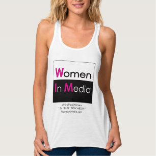 Camiseta Con Tirantes Las Mujeres En El Tank De Los Medios De Comunicaci