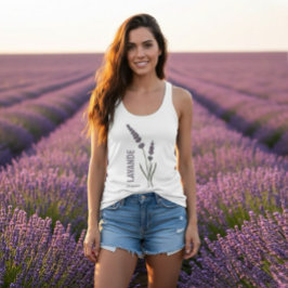 Camiseta Con Tirantes Lavanda este. Naturaleza