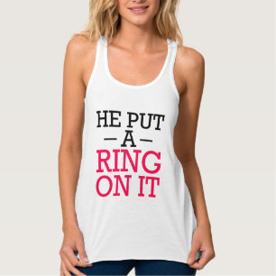 Camiseta Con Tirantes Le puso un anillo al divertido tanque de finanzas