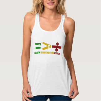 Camiseta Con Tirantes l'égualité est plus grande que la division