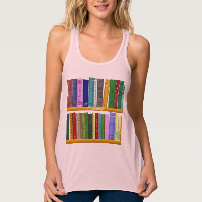 Camiseta Con Tirantes Libros en estantes Thunder_Cove (Anverso)