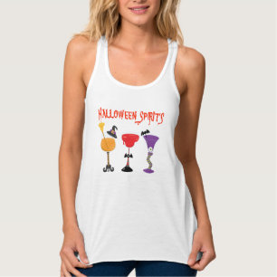 Camiseta Con Tirantes Licores para Cócteles de Halloween