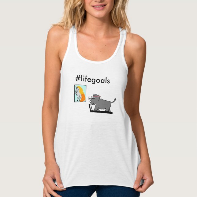 Camiseta Con Tirantes lifegoals woman's tank (Anverso)