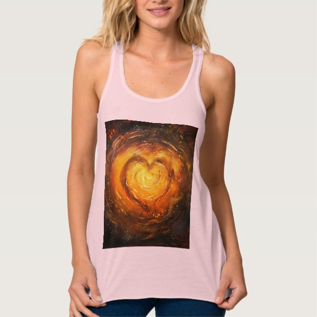 Camiseta Con Tirantes Light from Within — Heart Magic Design (Anverso)