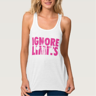 Camiseta Con Tirantes LÍMITES IGNORE - Motivación para la elevación de p
