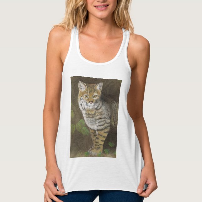 Camiseta Con Tirantes Lince rojo (Anverso)