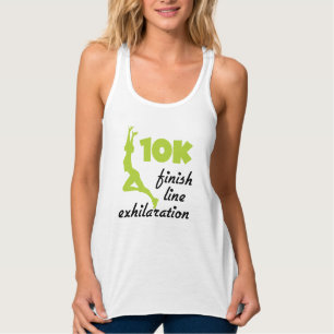 Camiseta Con Tirantes Línea de acabado verde de 10.000