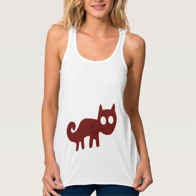 Camiseta Con Tirantes Líneas Red Fox o Cat Nazca (Anverso)
