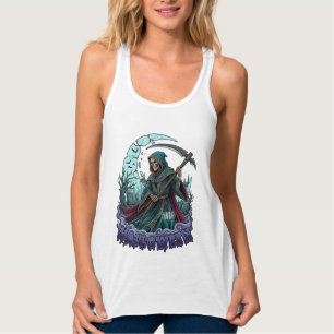 Camiseta Con Tirantes Linterna de la Guadaña del Segador de Halloween Lu