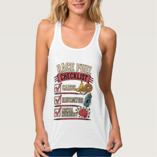 Camiseta Con Tirantes Lista de combustible para carreras | Humor diverti