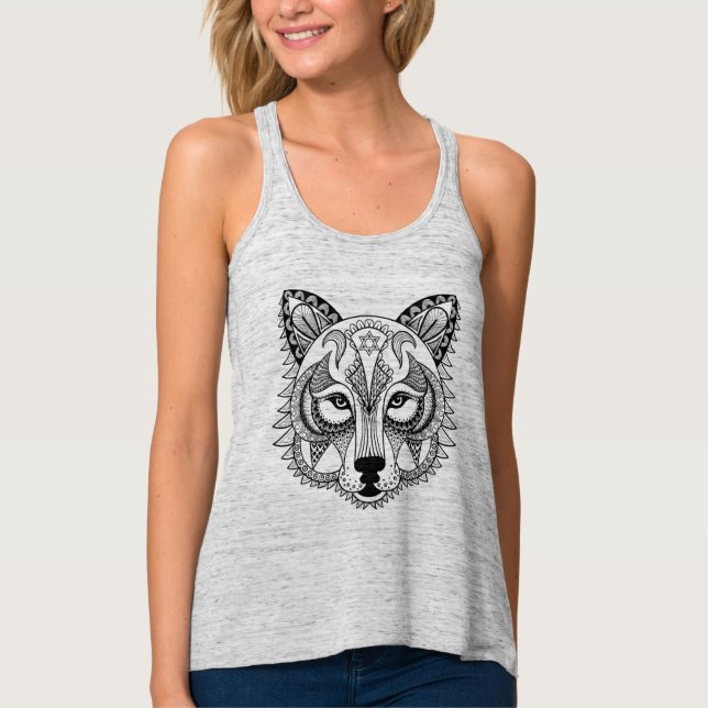 Camiseta Con Tirantes Lobo inspirado (Anverso)