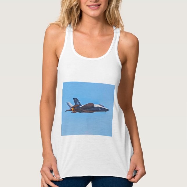 Camiseta Con Tirantes Lockheed Martin F-35A Lightning II (Anverso)