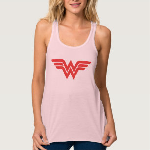 Camiseta Con Tirantes Logo de la Mujer Maravilla Roja