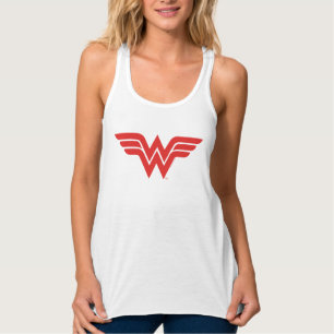 Camiseta Con Tirantes Logo de la Mujer Maravilla Roja