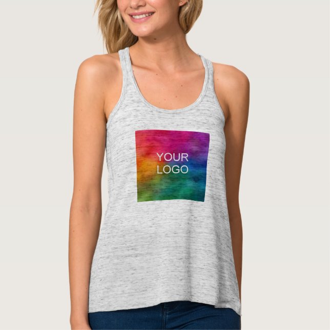 Camiseta Con Tirantes Logo de Racerback Slim Fit Business de Empleadas (Anverso)