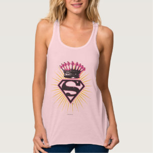 Camiseta Con Tirantes Logo de superchica con corona