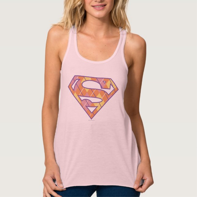 Camiseta Con Tirantes Logotipo de Supergirl Argyle (Anverso)