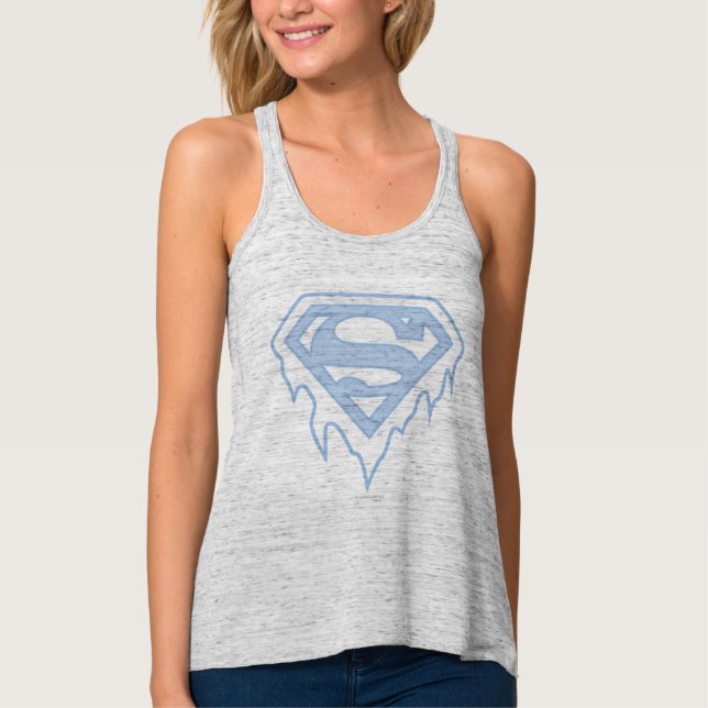 Camiseta Con Tirantes Logotipo del azul de Supergirl (Anverso)