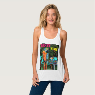 Camiseta Con Tirantes Loros de Fiesta               