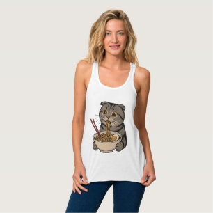 Camiseta Con Tirantes Los dulces fideos del gato