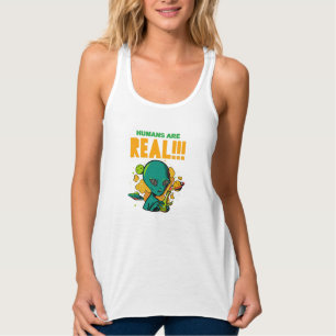 Camiseta Con Tirantes ¡¡¡¡¡¡¡Los humanos son REALES!!!!!! Ilustrador con