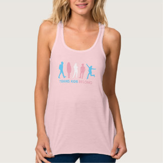 Camiseta Con Tirantes Los niños trans pertenecen Aliado transgénero Colo