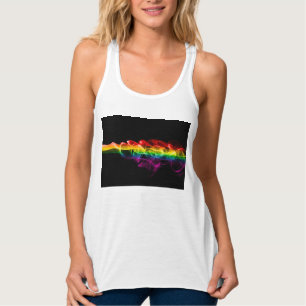 Camiseta Con Tirantes Los vivos colores del arcoiris del humo de Slipper