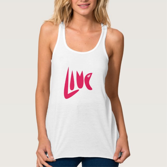 Camiseta Con Tirantes "Love" Racerback (Anverso)