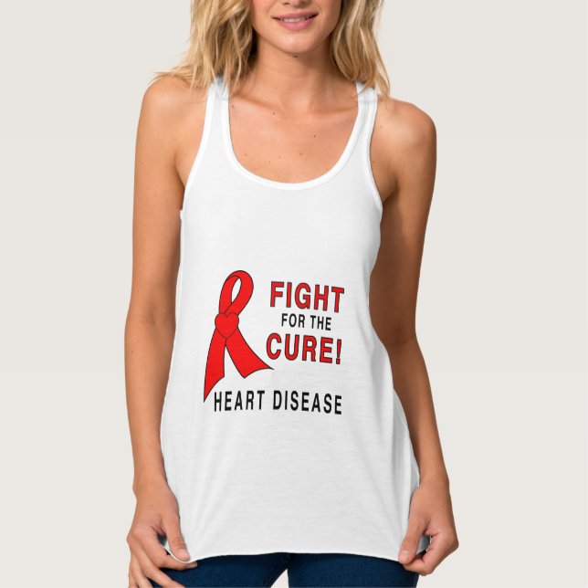 Camiseta Con Tirantes Lucha de la enfermedad cardíaca para la curación (Anverso)