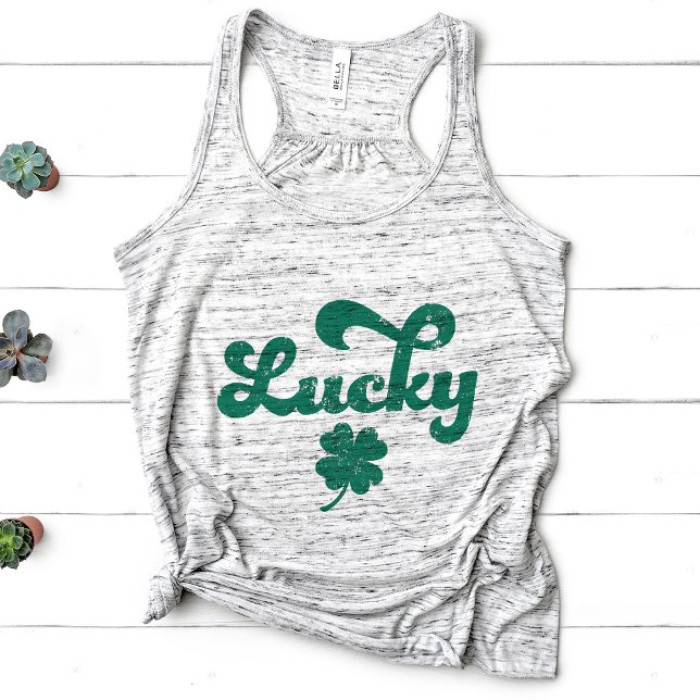 Camiseta Con Tirantes Lucky | Día de San Patricio Retro (Subido por el creador)