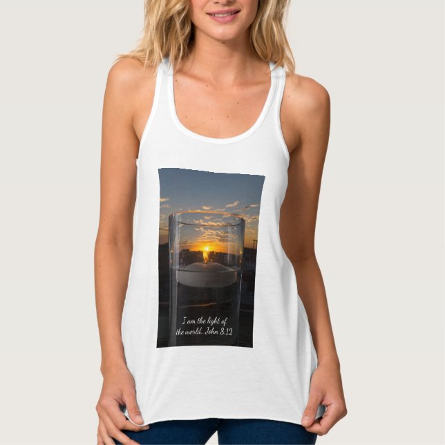 Camiseta Con Tirantes Luz de las velas (Anverso)