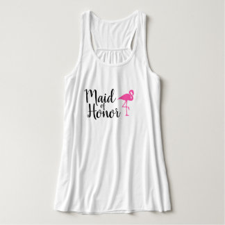 Camiseta Con Tirantes "Made of Honor" Flamingo Boda Tank