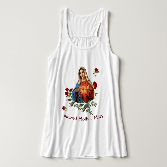 Camiseta Con Tirantes Madre María (Diseño del anverso)