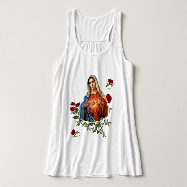 Camiseta Con Tirantes Madre María (Diseño del anverso)