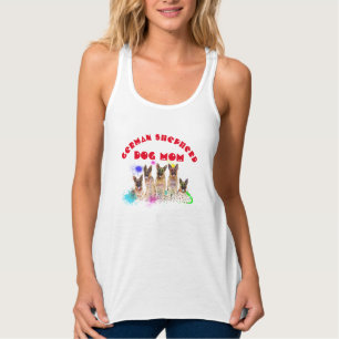 Camiseta Con Tirantes Madre Pastora Alemana Mejor Madre Perra