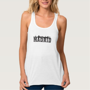 Camiseta Con Tirantes Madrid España City Skyline Cityscape Trip Gift Ide