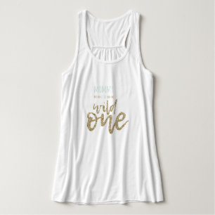 Camiseta Con Tirantes Mamá de un Bella salvaje+El tanque de Flowy de la