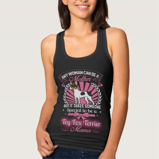 Camiseta Con Tirantes Mamá del fox terrier del juguete