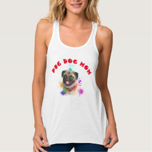 Camiseta Con Tirantes Mamá pug Perro mejor madre del perro