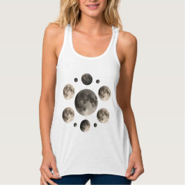 Camiseta Con Tirantes Mandala de Fases Lunares Celestiales Arte de Astro