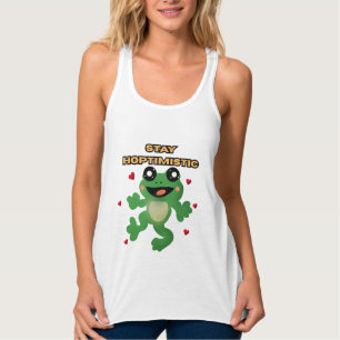 Camiseta Con Tirantes Mantén la Esperanza Rana Divertida Pun Rana Amante