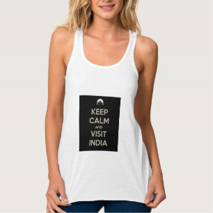 Camiseta Con Tirantes mantener la calma en india