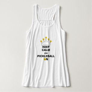 Camiseta Con Tirantes Mantener la calma y el pelotazo encendidos, Corona