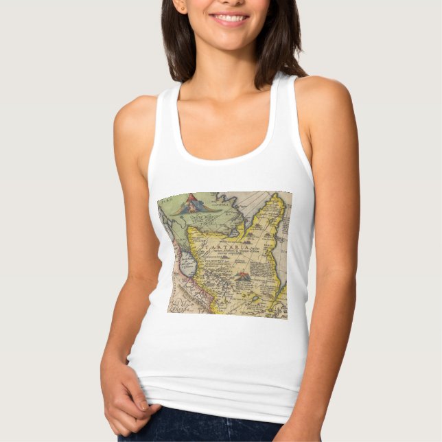 Camiseta Con Tirantes Mapa 1 de Tartaria (Anverso)