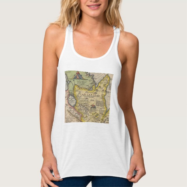 Camiseta Con Tirantes Mapa 1 de Tartaria (Anverso)