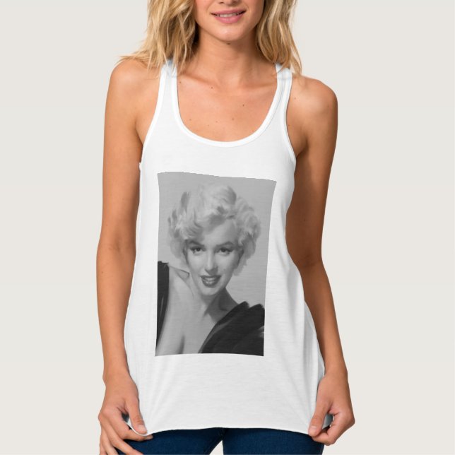 Camiseta Con Tirantes Marilyn la mirada (Anverso)