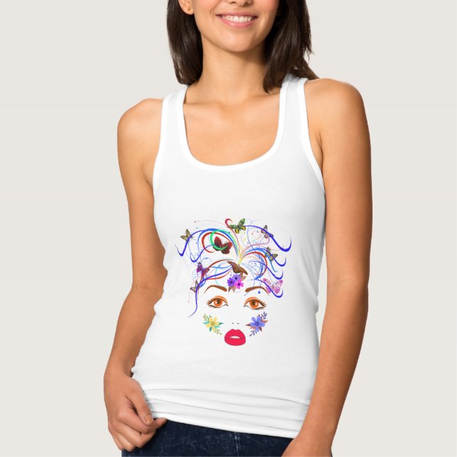 Camiseta Con Tirantes Mariposa Lady (Anverso)