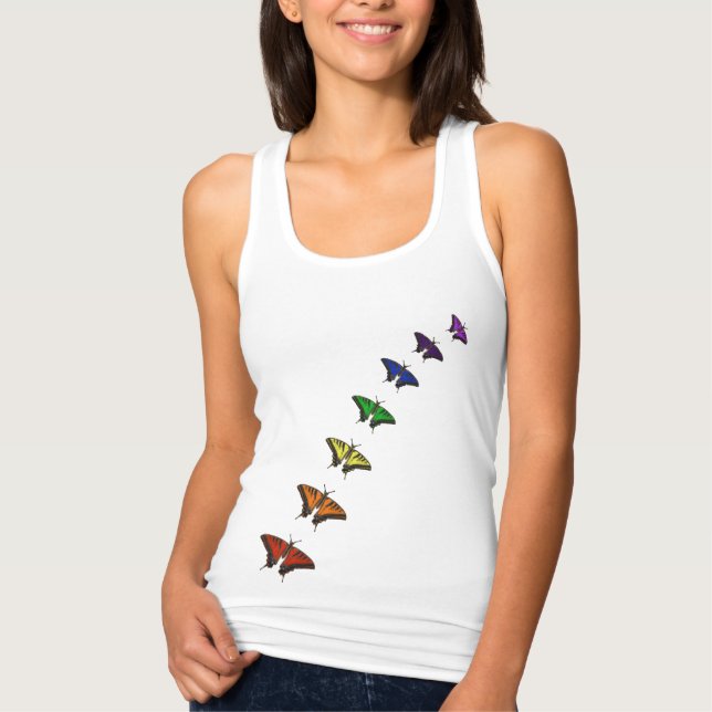 Camiseta Con Tirantes mariposas chakra (Anverso)