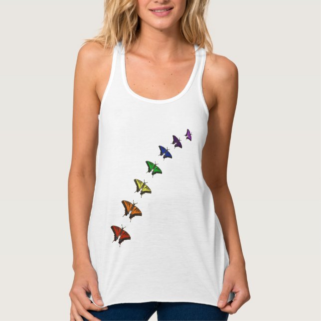 Camiseta Con Tirantes mariposas chakra (Anverso)