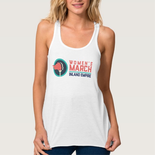 Camiseta Con Tirantes Marzo de las mujeres en el Imperio Interior (Anverso)